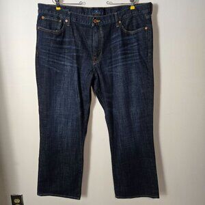 Lucky Brand Men's Size 42x30 329 Classic Straight Leg Dark Wash Mid-Rise Jean's